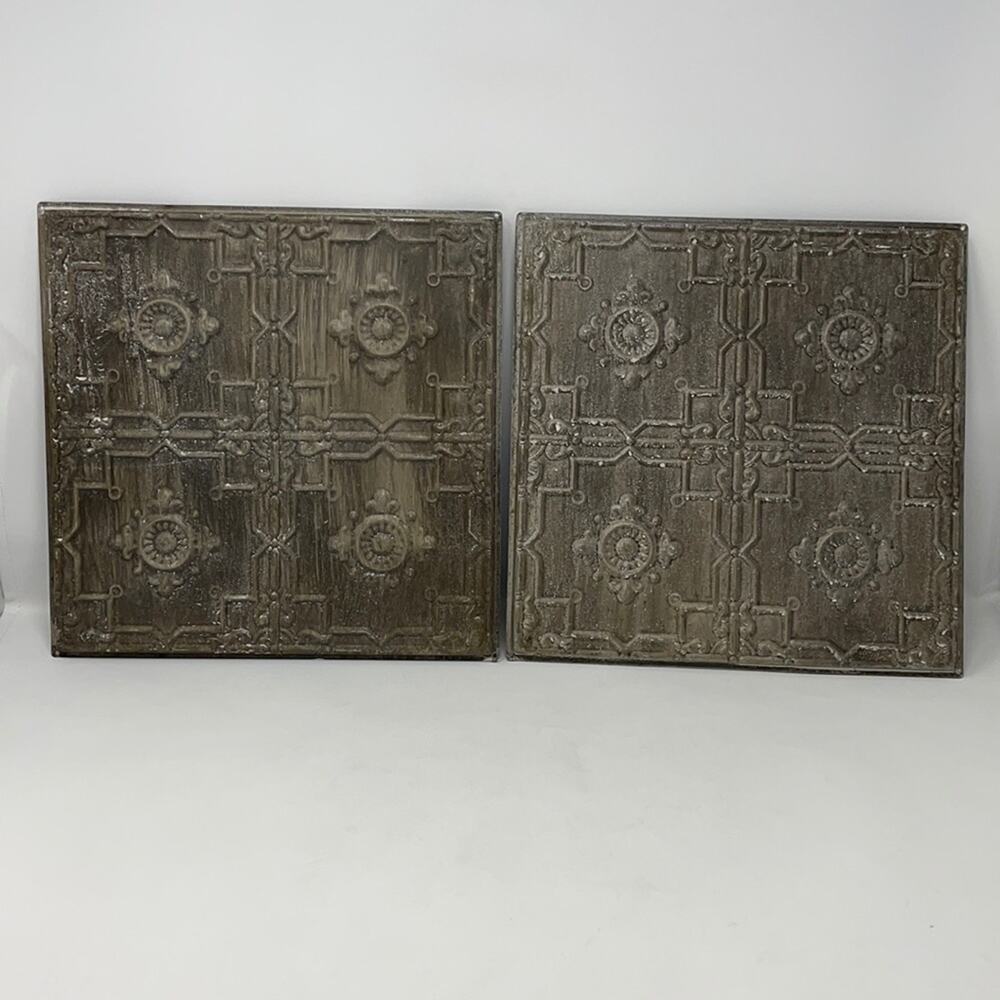 Boho chic aged/painted wall plaques